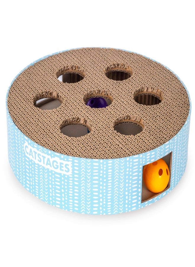 Catstages Scratch N' Hunt Interactive Cat Puzzle Toy with Scratcher Corrugate for Nail Care, Engages Hunting Instincts - Image 1